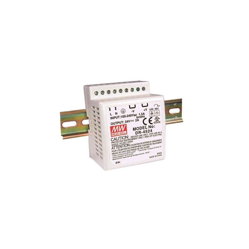 Mean Well DR-4524 Mean Well DR-4524 — Power Supplies