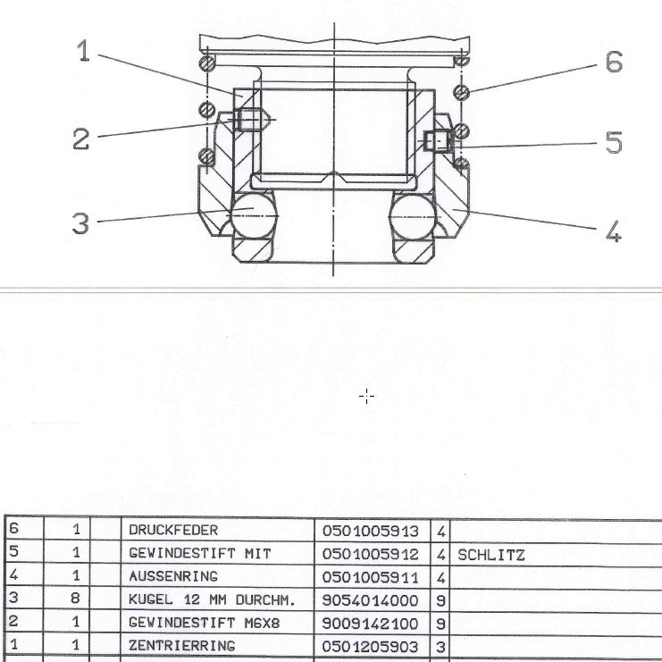 KEWEMA 0502105904 MUB quick clamping device M42-2-US, cpl.