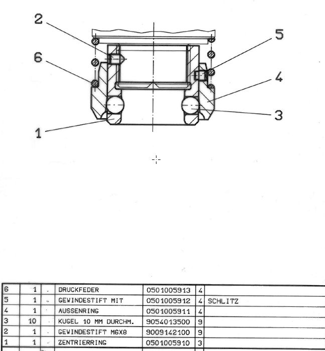 KEWEMA 0501005915 MUB quick clamping device M42, cpl.