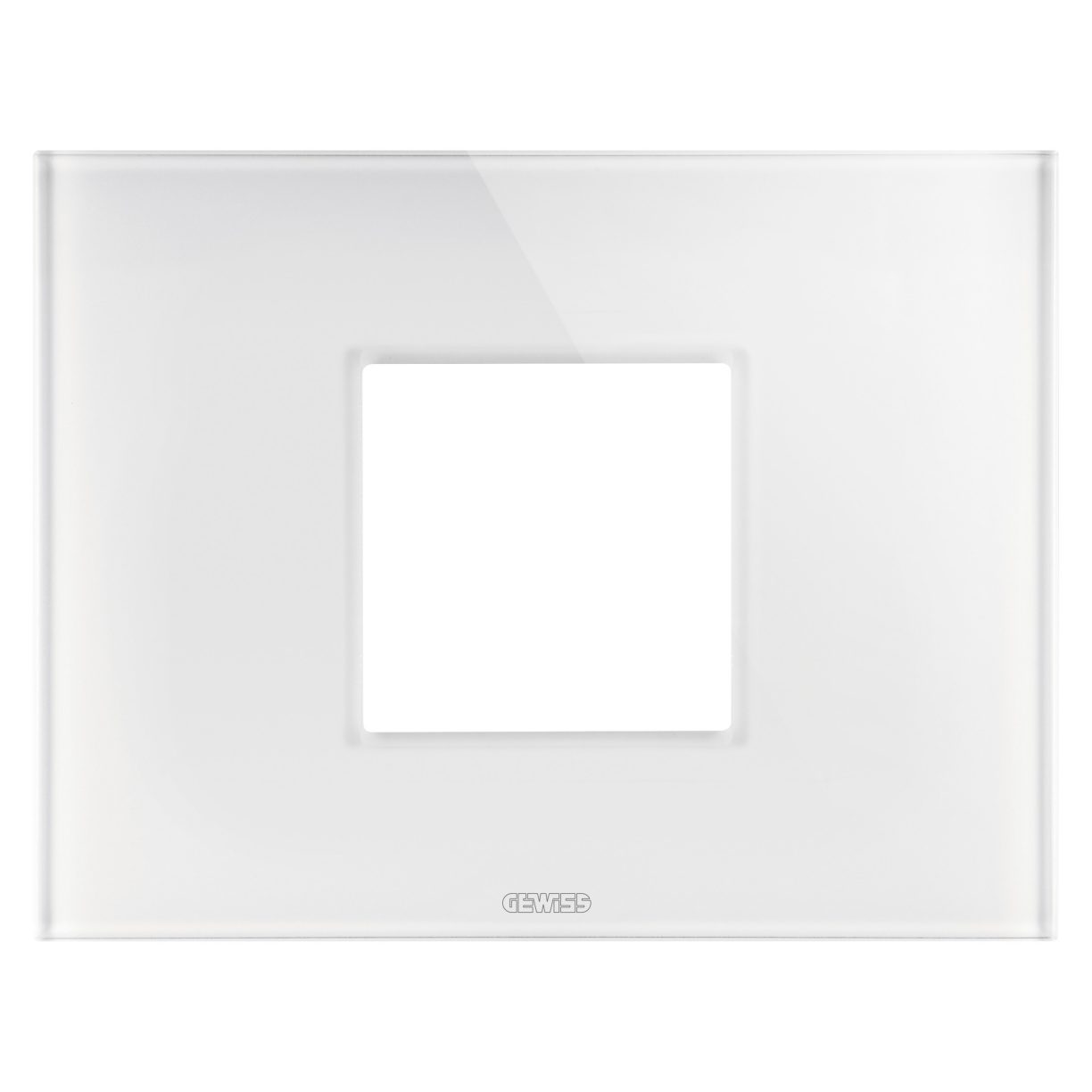 Gewiss GW16902CB Gewiss GW16902CB — Ice Plate - In Glass - 2 Modules - White - Chorusmart