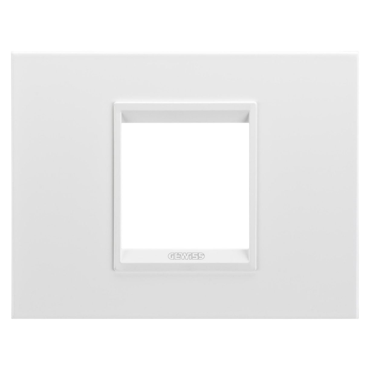Gewiss GW16202YB Gewiss GW16202YB — Lux Plate - In Technopolymer - 2 Modules - Monochrome White - Chorusmart