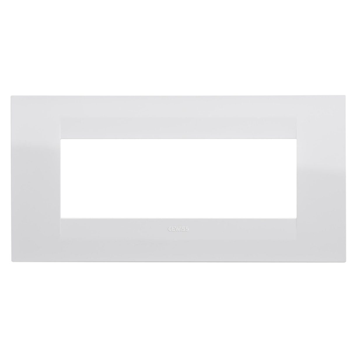 Gewiss GW16406TB Gewiss GW16406TB — Geo Plate - In Technopolymer - 6 Modules - White - Chorusmart