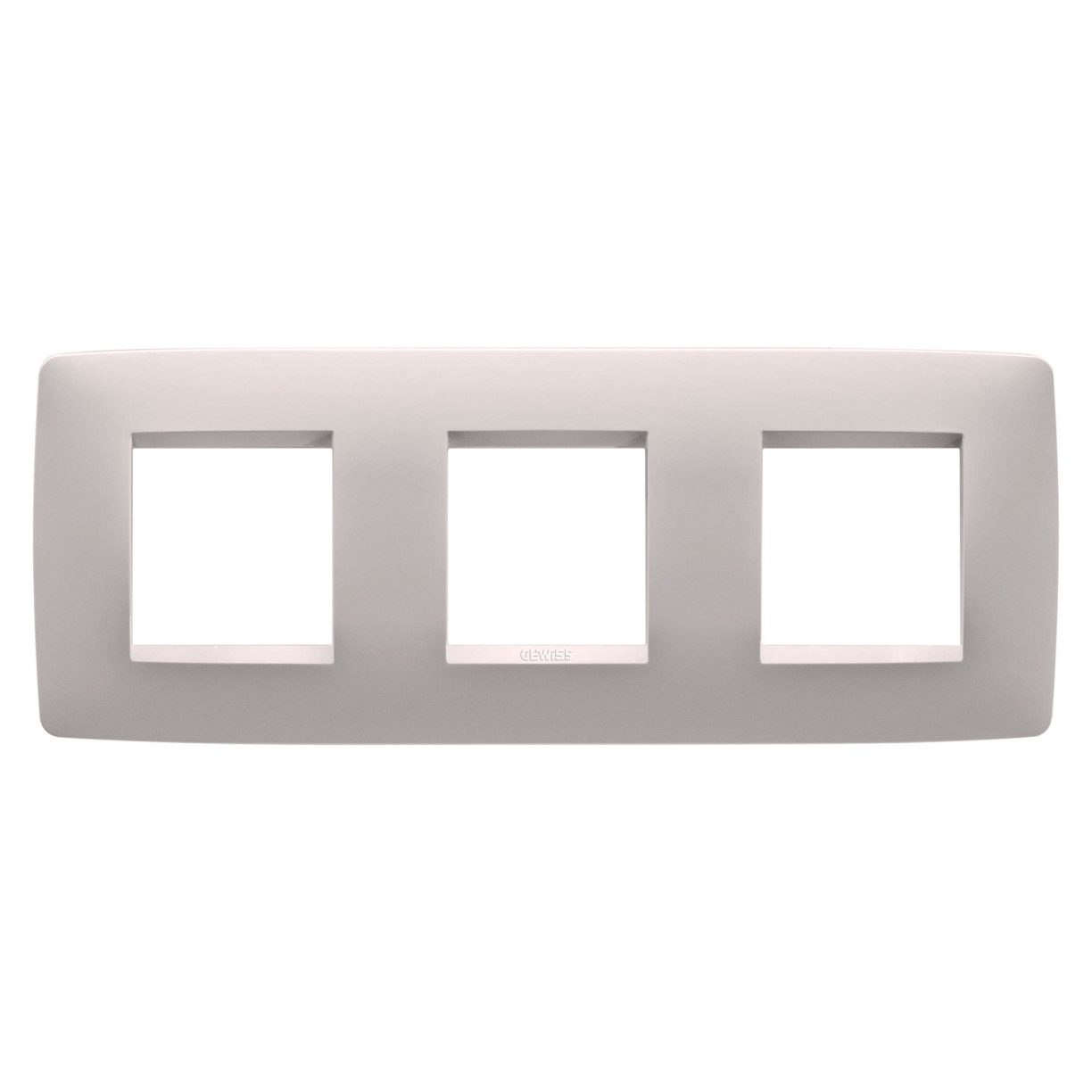 Gewiss GW16126VL Gewiss GW16126VL — One International Plate - In Painted Technopolymer - 2+2+2 Modules Horizontal - Natural Beige - Chorusmart