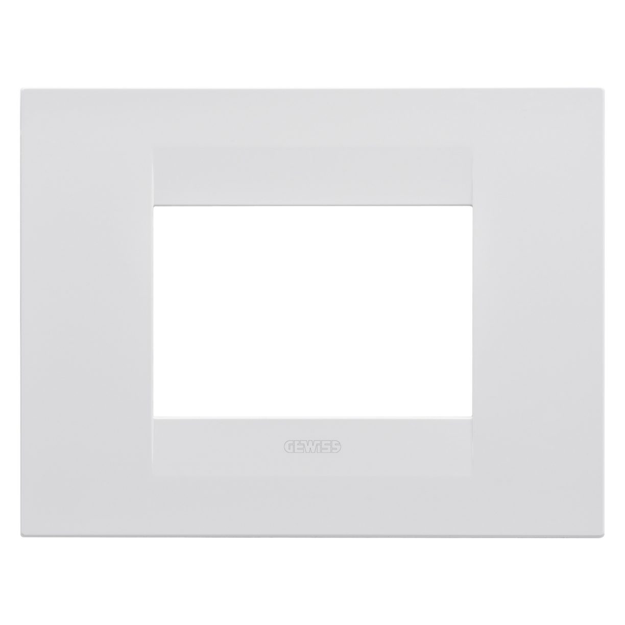 Gewiss GW16403VW Gewiss GW16403VW — Geo Plate - In Painted Technopolymer - 3 Modules - Satin White - Chorusmart