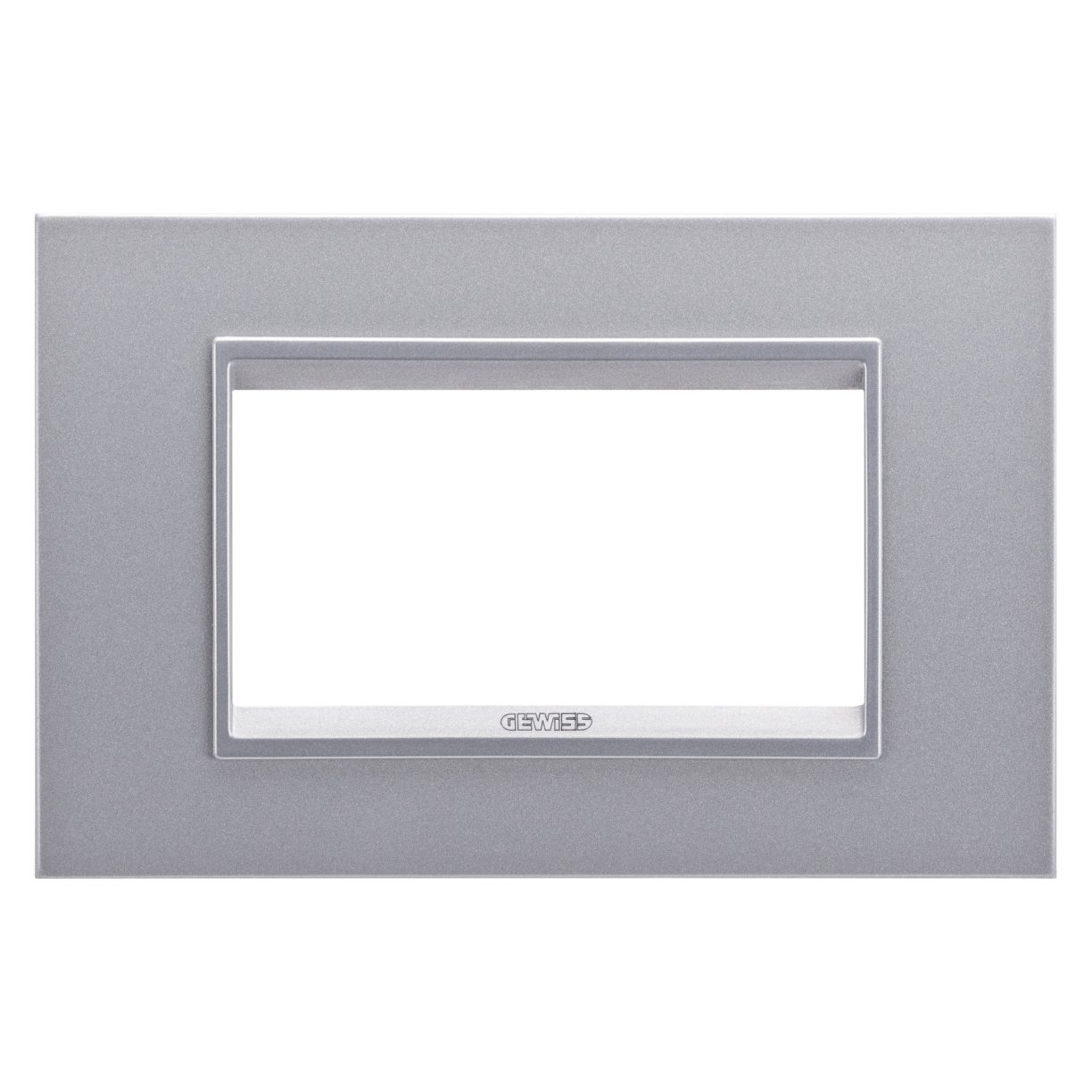 Gewiss GW16204YT Gewiss GW16204YT — Lux Plate - In Technopolymer - 4 Modules - Monochrome Titanium - Chorusmart