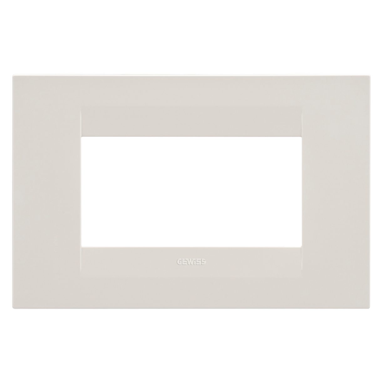 Gewiss GW16404TI Gewiss GW16404TI — Geo Plate - In Technopolymer - 4 Modules - Ivory - Chorusmart
