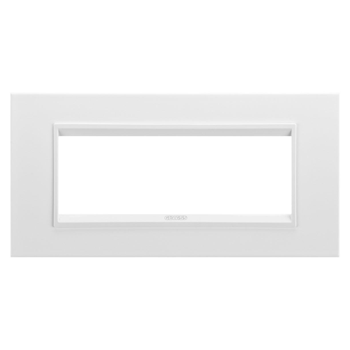 Gewiss GW16206YB Gewiss GW16206YB — Lux Plate - In Technopolymer - 6 Modules - Monochrome White - Chorusmart