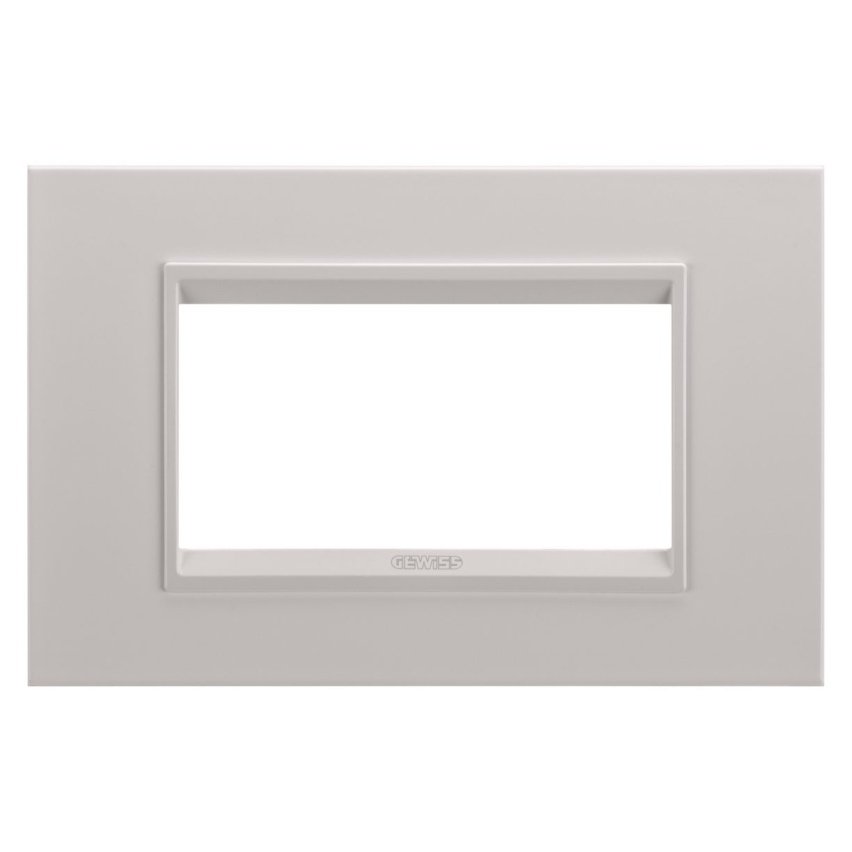 Gewiss GW16204XL Gewiss GW16204XL — Lux Plate - In Metal - 4 Modules - Monochrome Natural Beige - Chorusmart