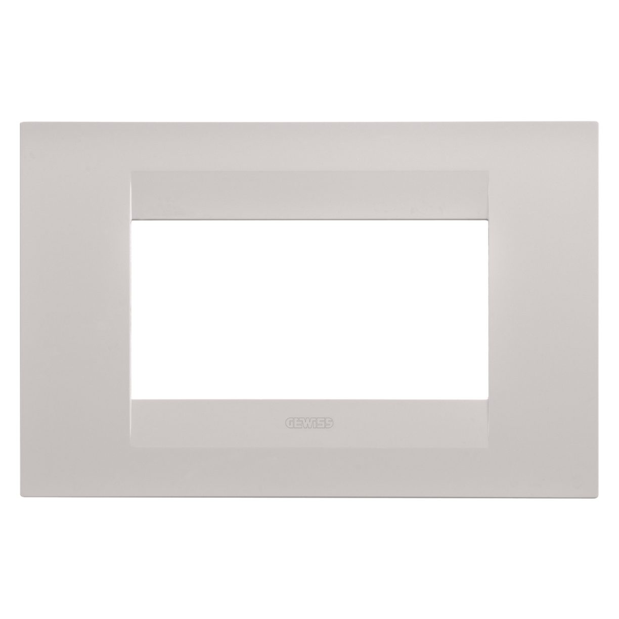 Gewiss GW16404VL Gewiss GW16404VL — Geo Plate - In Painted Technopolymer - 4 Modules - Natural Beige - Chorusmart