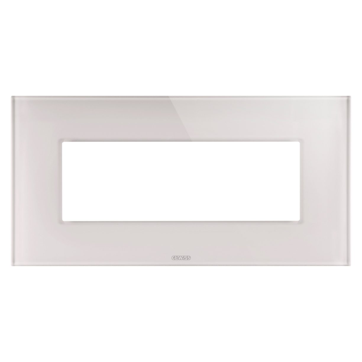 Gewiss GW16906CL Gewiss GW16906CL — Ice Plate - In Glass - 6 Modules - Natural Beige - Chorusmart