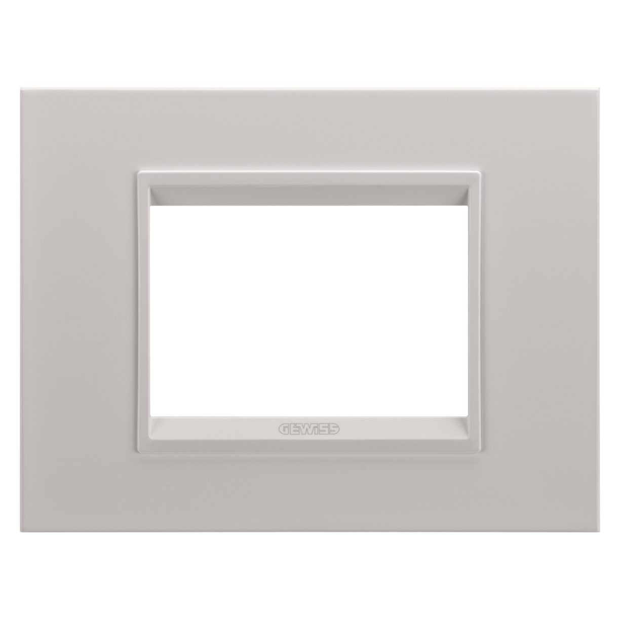 Gewiss GW16203XL Gewiss GW16203XL — Lux Plate - In Metal - 3 Modules - Monochrome Natural Beige - Chorusmart