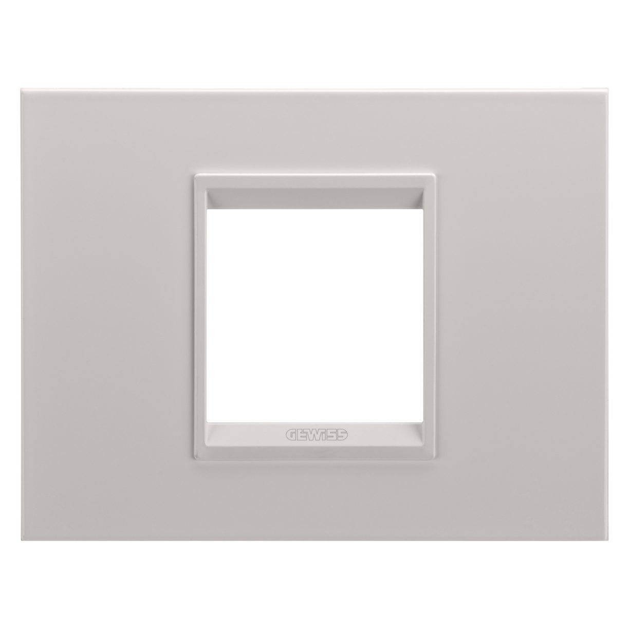 Gewiss GW16202XL Gewiss GW16202XL — Lux Plate - In Metal - 2 Modules - Monochrome Natural Beige - Chorusmart