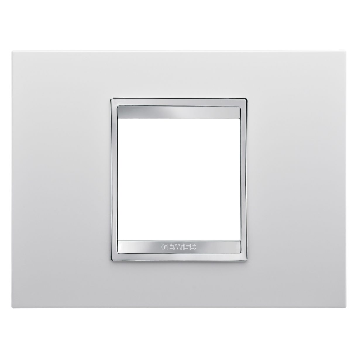 Gewiss GW16202TB Gewiss GW16202TB — Lux Plate - In Technopolymer - 2 Modules - White - Chorusmart
