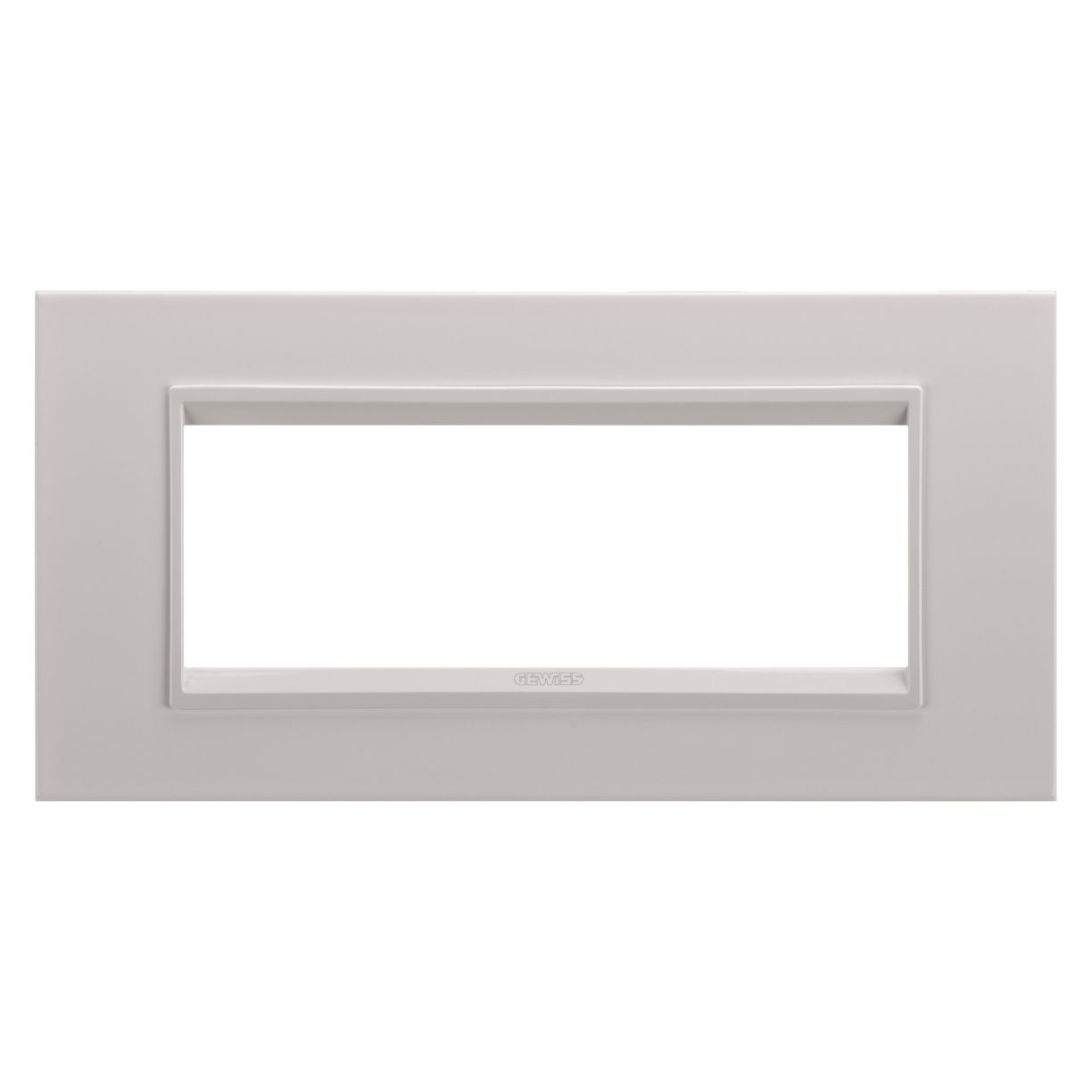 Gewiss GW16206XL Gewiss GW16206XL — Lux Plate - In Metal - 6 Modules - Monochrome Natural Beige - Chorusmart