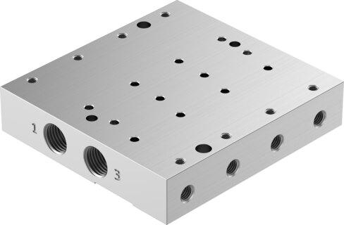 Festo 8076386 Manifold rail VABM-P7-18M-G18-M5-4