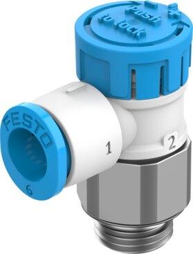 Festo 8095433 One-way flow control valve VFOE-LE-T-G18-Q6-P50