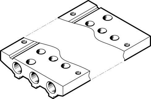 Festo 566524 Manifold rail VABM-L1-10AS-M5-4