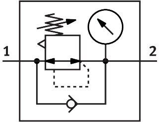 Festo 8086012 Pressure regulator VRPA-LM-R14-Q6