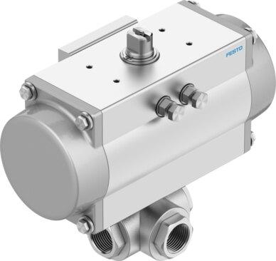 Festo 8191855 Ball valve unit VZBA-A-1/2-GGG-63-32L-F0304-V4V4T-PB40