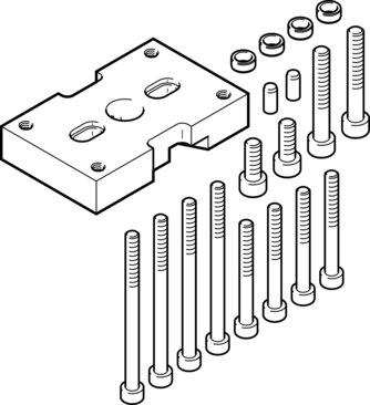 Festo 537184 Adapter kit HAPG-SD2-26