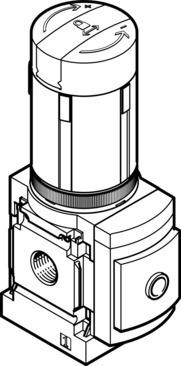 Festo 529477 Pressure regulator MS4-LRB-1/4-D6-A8-AS
