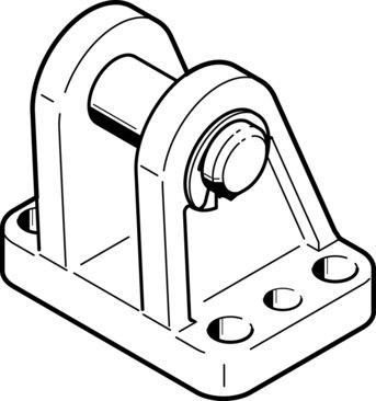Festo 2078792 Clevis foot LBG-40-R3