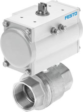 Festo 8070236 Ball valve actuator unit VZBM-A-1/2"-RP-25-D-2-B2-PA10