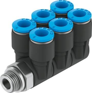 Festo 186255 Multiple distributor QSLV6-G1/4-6