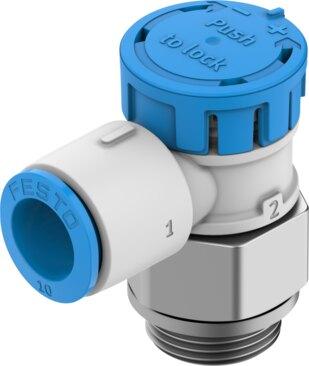 Festo 8224001 One-way flow control valve VFOE-LE-T-G38-Q10-F1A