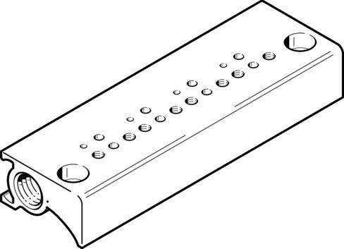 Festo 197221 Manifold block MHP1-P10-2-PI