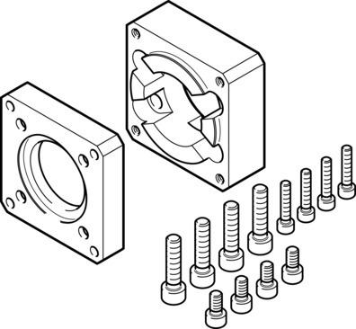 Festo 1190015 Motor flange EAMF-A-38D-60G/H