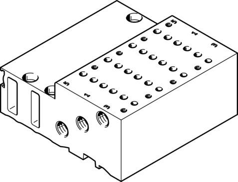 Festo 525123 Manifold block MHP2-PR4-5