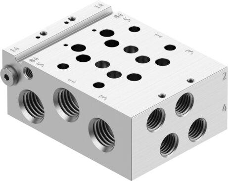 Festo 566642 Manifold rail VABM-L1-14W-G14-2