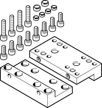 Festo 1132369 Adapter plate kit EHAM-H1-20-L2-80
