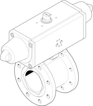 Festo 1915410 Ball valve actuator unit VZBC-100-FF-16-22-F0710-V4V4T-PS240-R-90-4-C