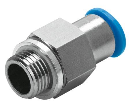 Festo 186303 Push-in fitting, self-sealing QSK-G1/2-12