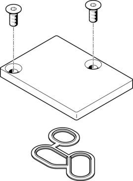 Festo 558350 Cover plate VABB-P1