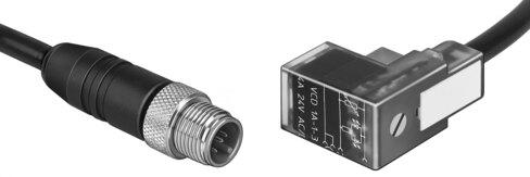 Festo 177677 Plug socket with cable KMEB-2-24-M12-0,5-LED