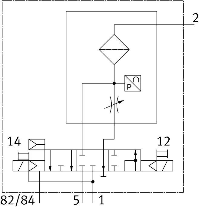 Festo 8227839 Manifold sub-base for vacuum VABX-A-S-VP-BH-VH