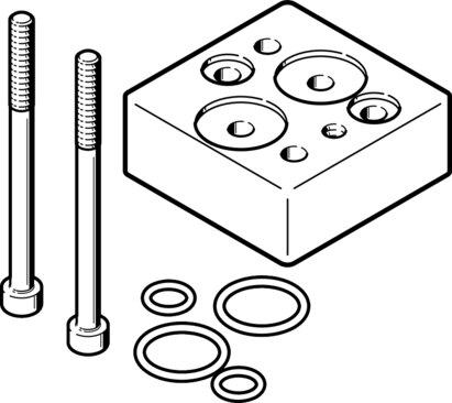 Festo 3581412 Mounting plate VAME-S7-P-N-V14-A