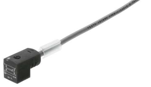 Festo 193455 Plug socket with cable KME-1-24-10-LED