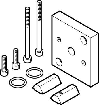 Festo 570966 Mounting plate VAME-P5-MK