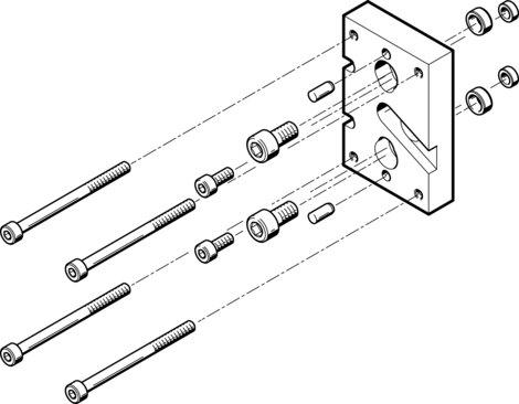 Festo 537173 Adapter kit HAPG-SD2-23