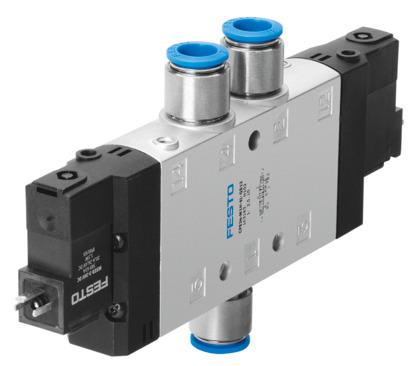 Festo 163851 Air solenoid valve CPE24-M3H-5J-QS-12