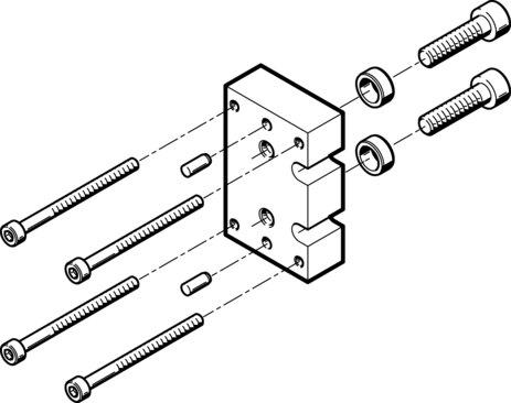 Festo 537167 Adapter kit HAPG-73