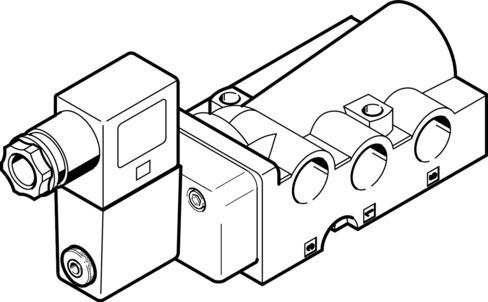 Festo 552428 Air solenoid valve NVF3-MOH-5/2-K..+MSFW-230