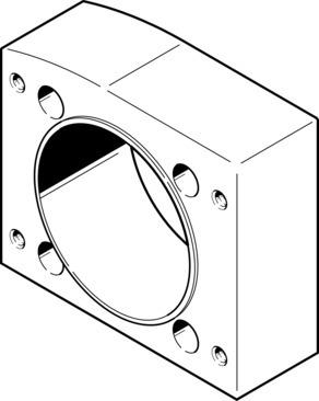 Festo 3712650 Coupling housing EAMK-A-L95-95A/B-G2