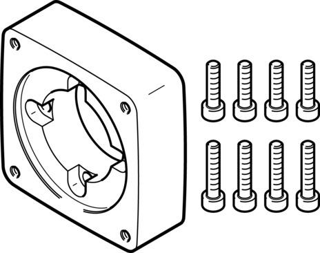 Festo 1956846 Motor flange EAMF-A-44C-60P