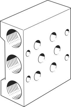Festo 11898 Manifold block PRS-1/8-2-B