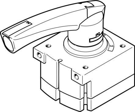 Festo 3192084 Hand lever valve VHER-P-H-B43U-B-G12